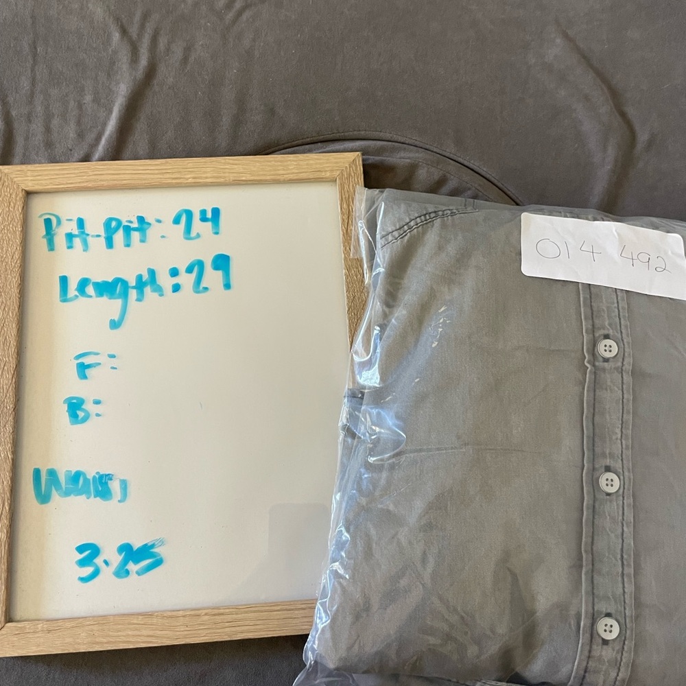 Torrid Grey Button-Down Long Sleeve Shirt - Picture 5 of 5